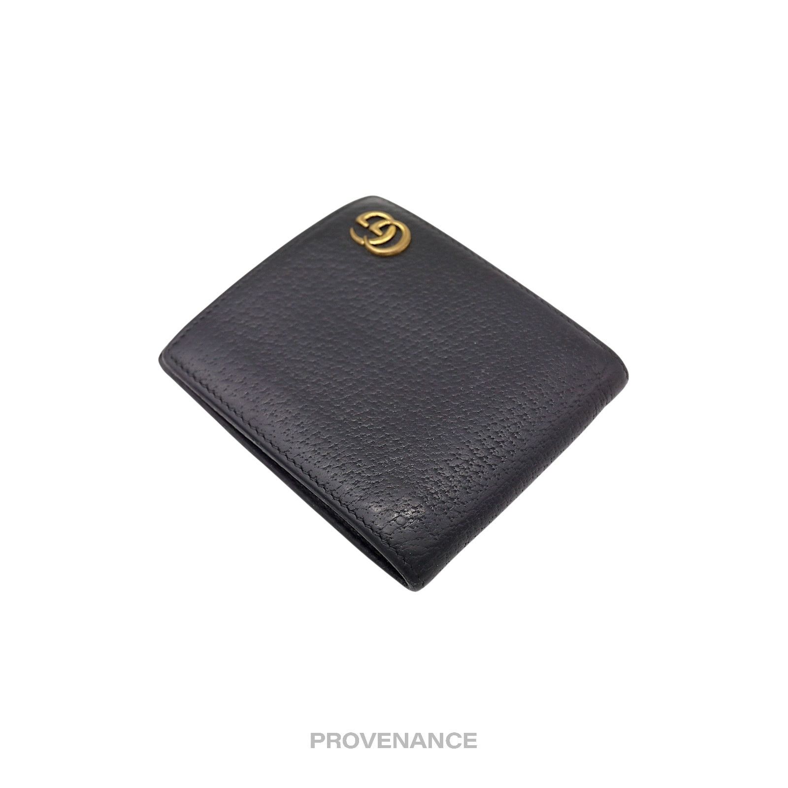 Gucci 🔴 Gucci GG Marmont Bifold Wallet - Black Leather Size ONE SIZE - 3 Thumbnail