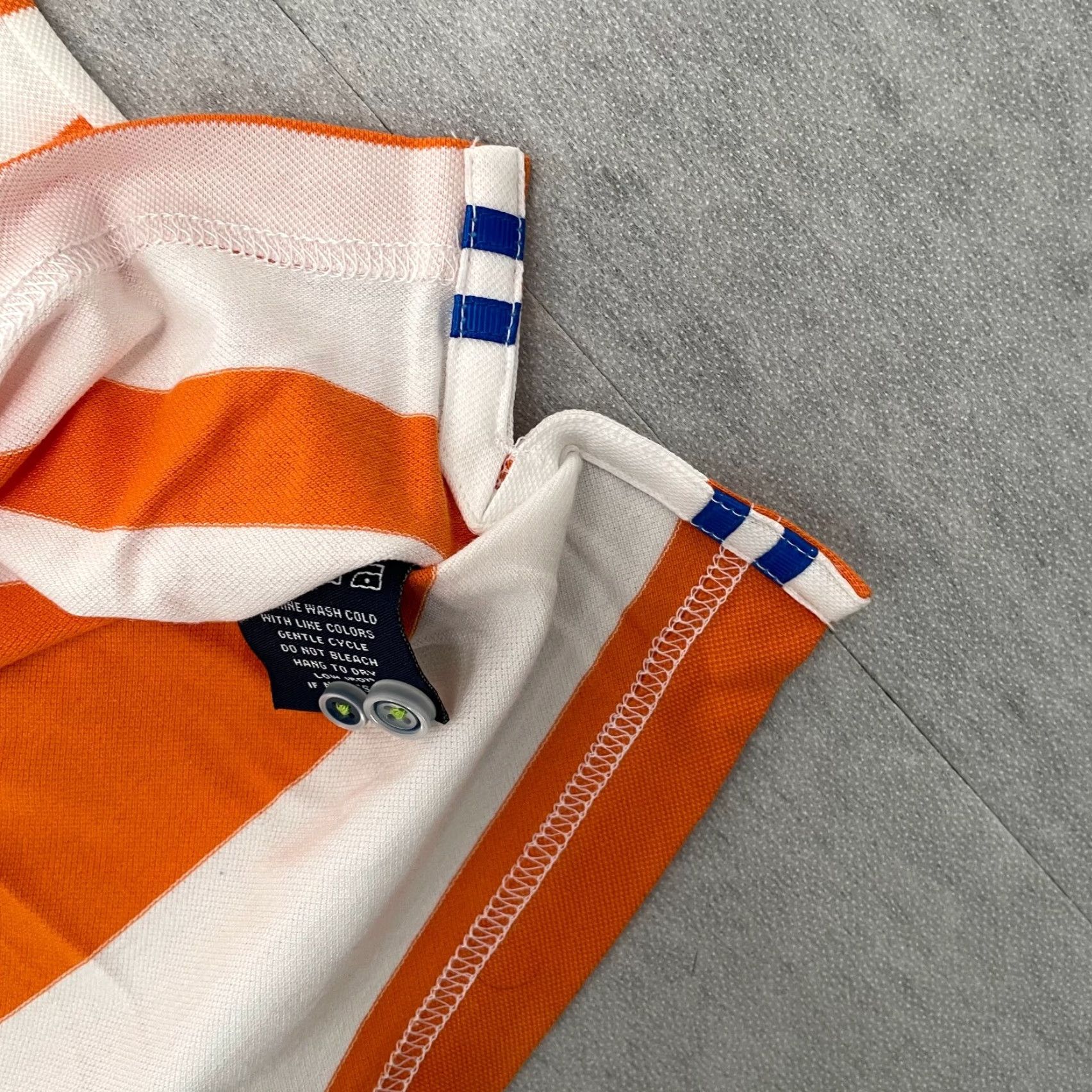 Robert Graham VINTAGE Robert Graham Polo Shirt Mens Large Orange Striped Dragonfly Logo Casual Men's L Size US L / EU 52-54 / 3 - 5 Thumbnail