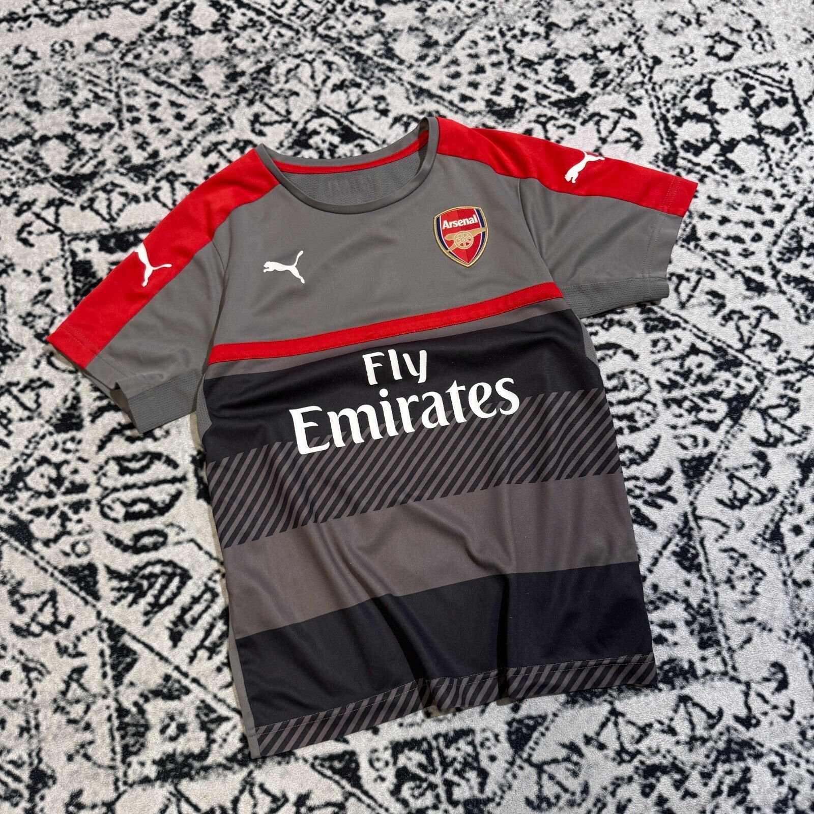 Puma × Vintage Vintage Puma Gray Polyester Jersey T-Shirt Size XS Arsenal Size US XS / EU 42 / 0 - 3 Thumbnail