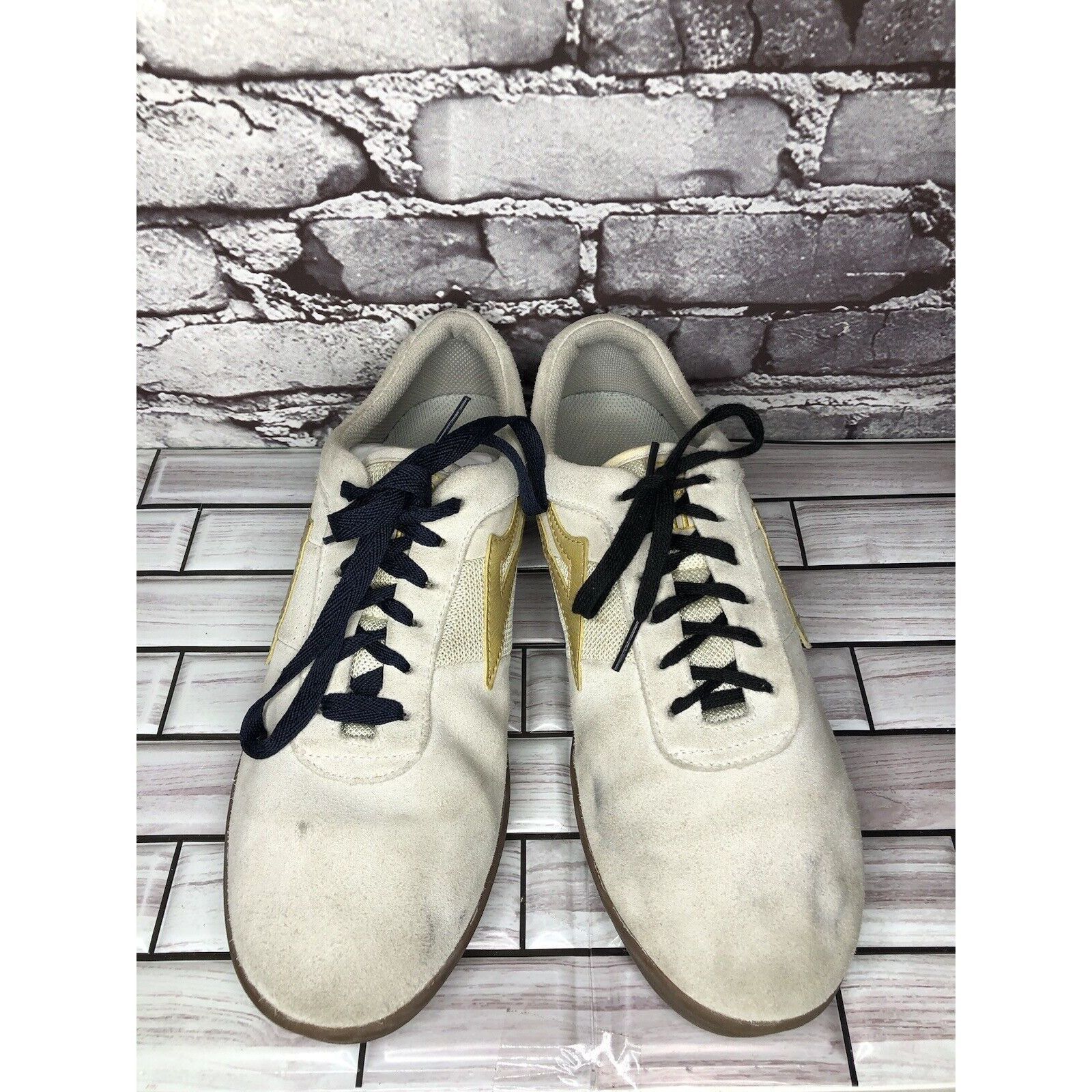 Lakai Lakai Cambridge Beige Suede Blue Tan Fabric Low Lace Up Snea Size US 11 / EU 44 - 12 Thumbnail