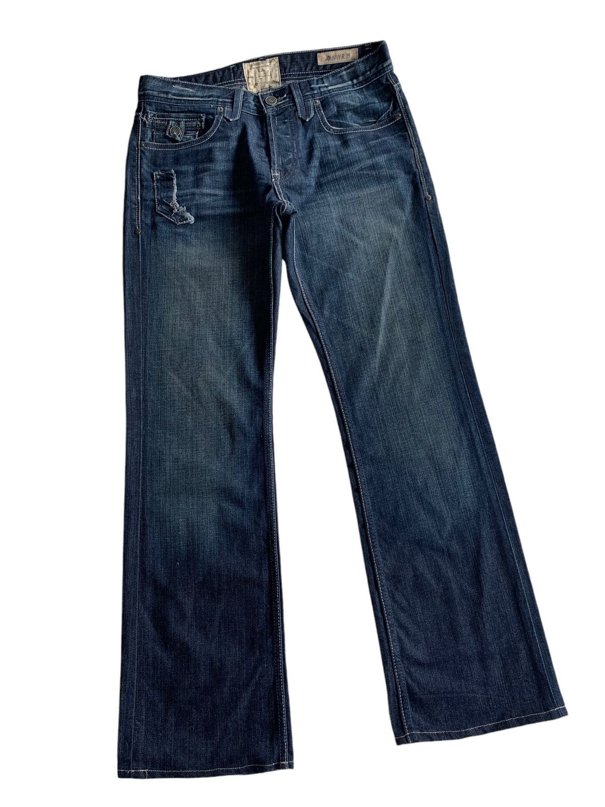 If Six Was Nine × Japanese Brand × Jean FLARE JEANS Taverniti so Jeans Punk Style Denim☠️🎌 Size US 33 - 4 Thumbnail