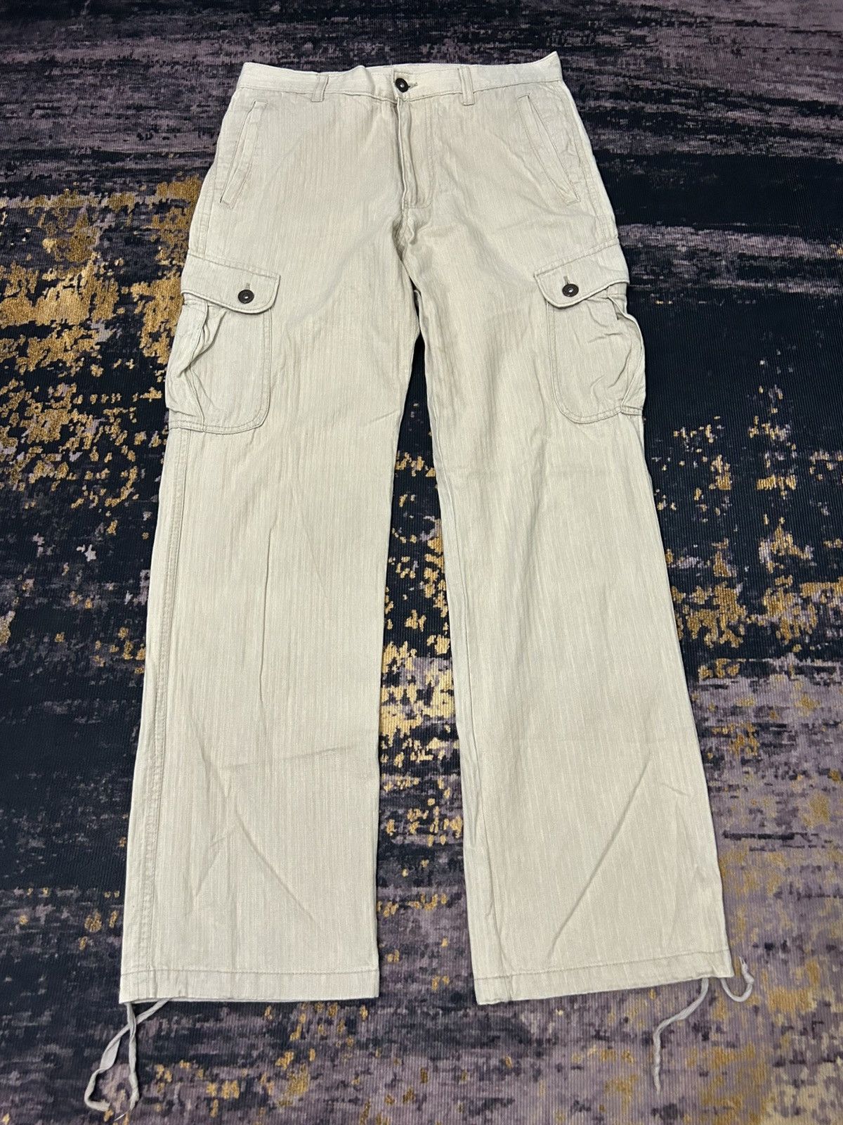 Takeo Kikuchi Vintage Takeo Kikuchi Herringbone Cargo Pants Size US 30 / EU 46 - 2 Thumbnail