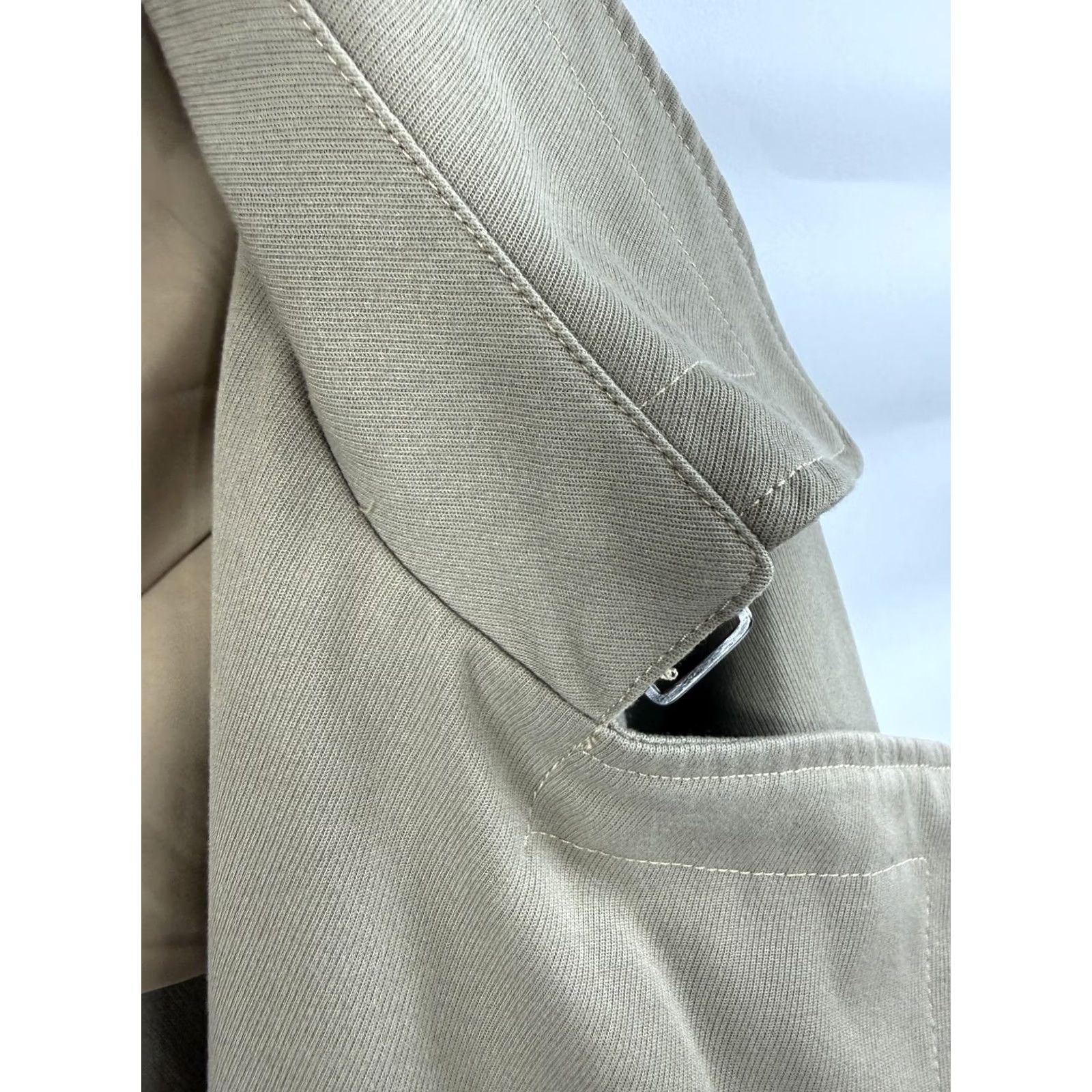 Vintage Zapelle Coat Womens Medium Beige Long Trench Collared Pockets Lined Belted Size M / US 6-8 / IT 42-44 - 4 Thumbnail