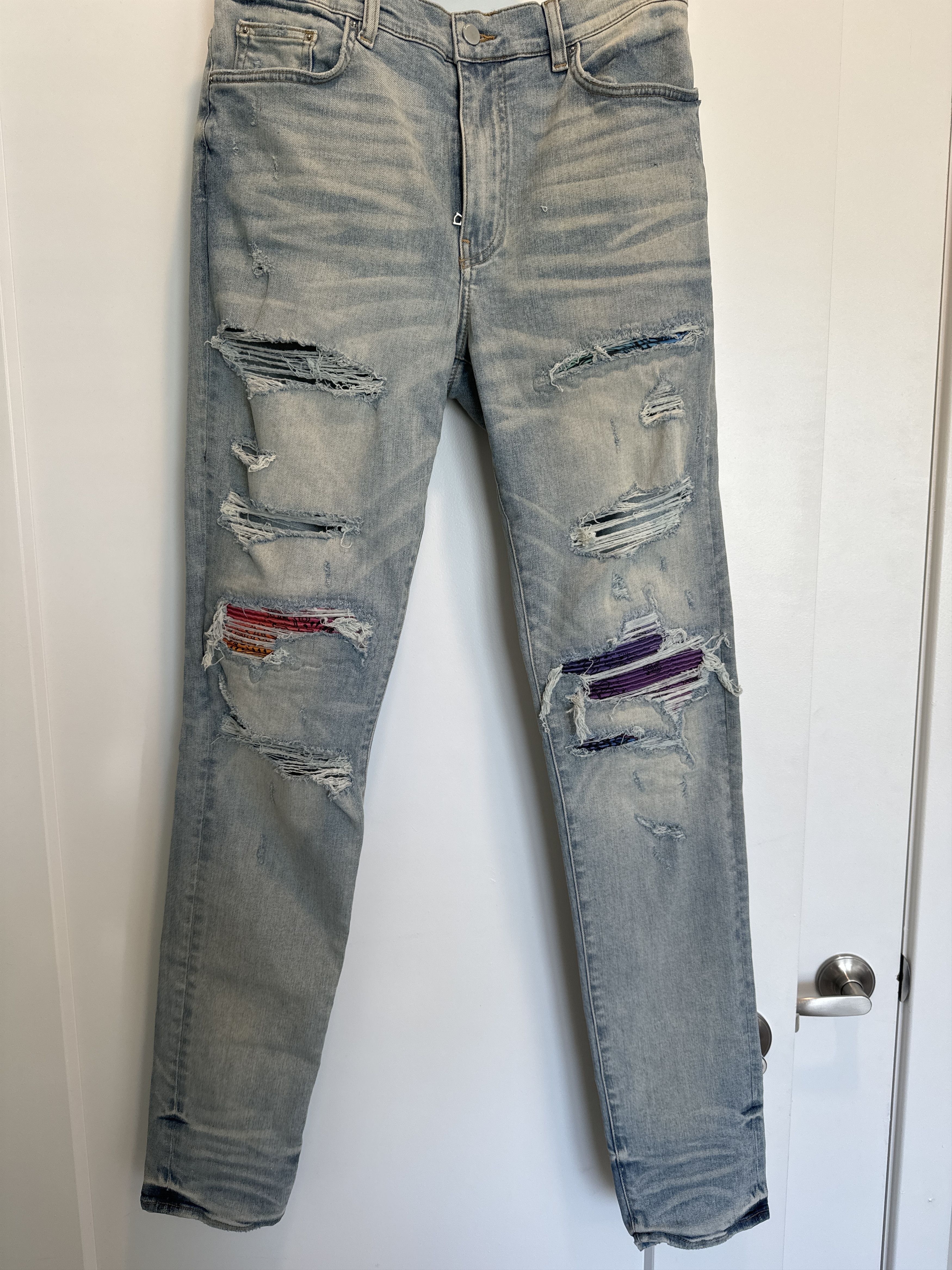 Amiri Amiri MX1 Rainbow Bandana Jeans Size US 36 / EU 52 - 1 Thumbnail