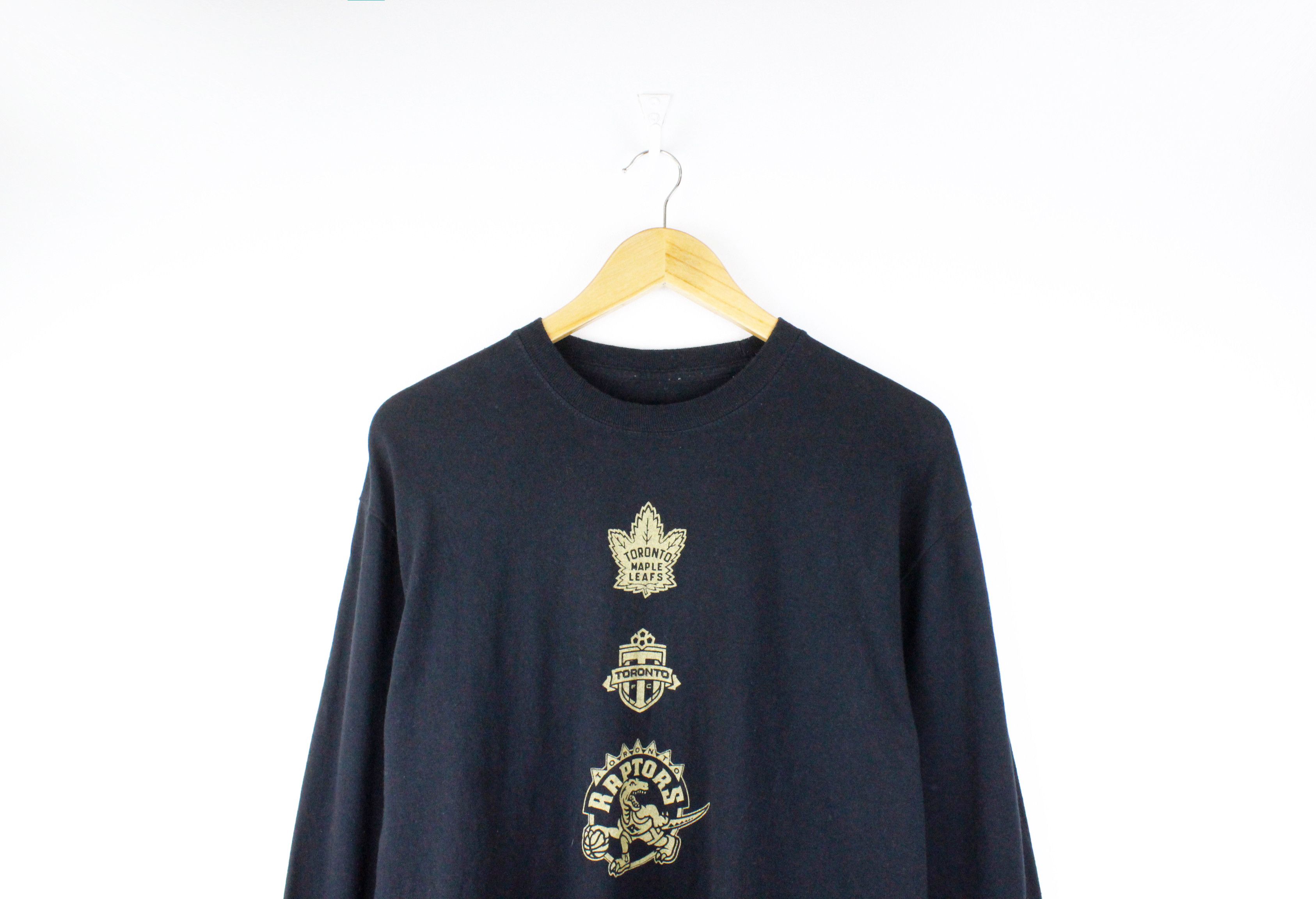 Drake × NBA × October's Very Own Ovo X Toronto Raptors Drake Night Logo Long Sleeve T-shirt Size US L / EU 52-54 / 3 - 2 Thumbnail