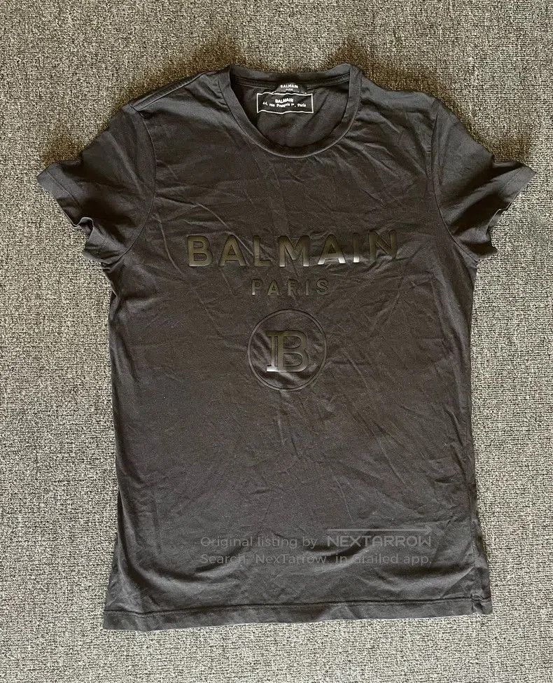 Balmain Balmain Black Short Sleeve T. Size US S / EU 44-46 / 1 - 1 Thumbnail
