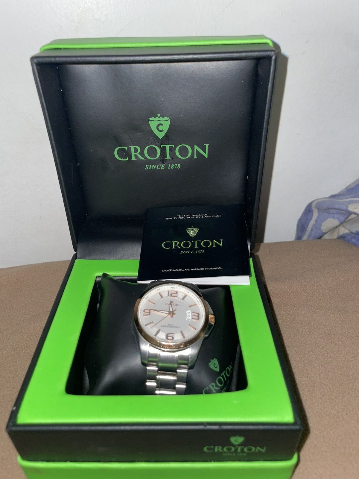 Other Croton Men’s Quartz Watch CA301233 – Rose Gold & Silver Size 42 - 2 Thumbnail