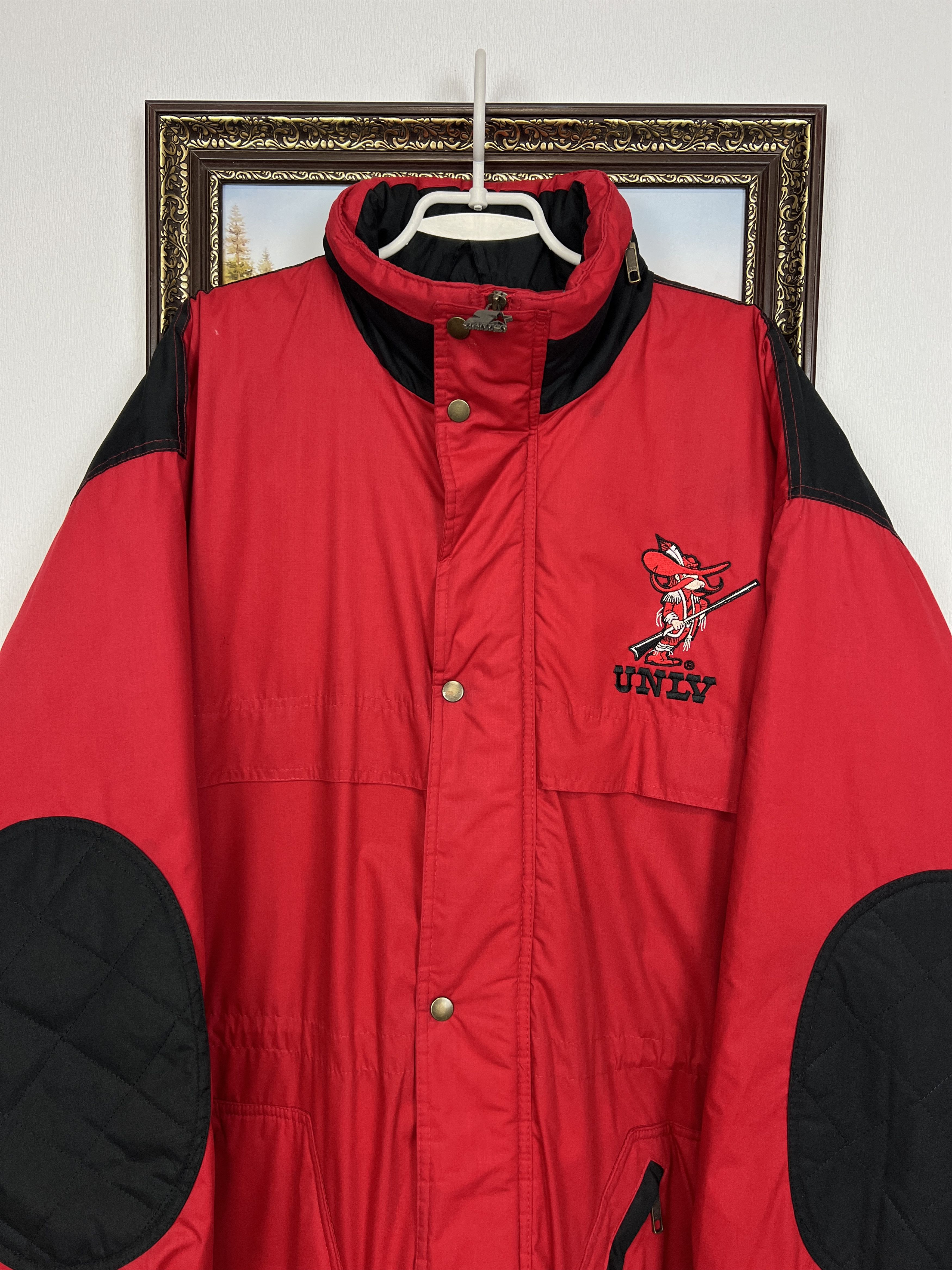 Starter Vintage Starter UNLV Running Rebels Long Bomber Jacket Size US XL / EU 56 / 4 - 2 Thumbnail