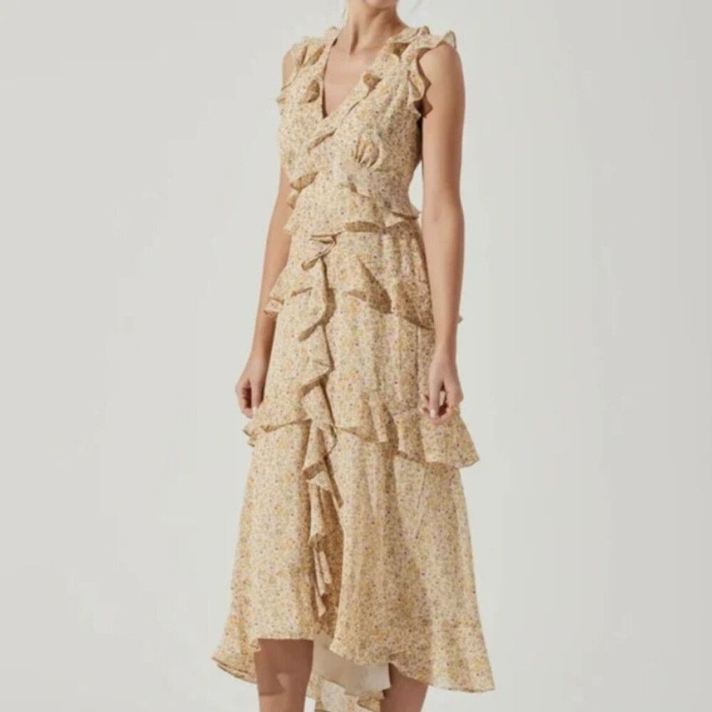 Other Astr Allie Floral Ruffle dress Size S / US 4 / IT 40 - 1 Thumbnail