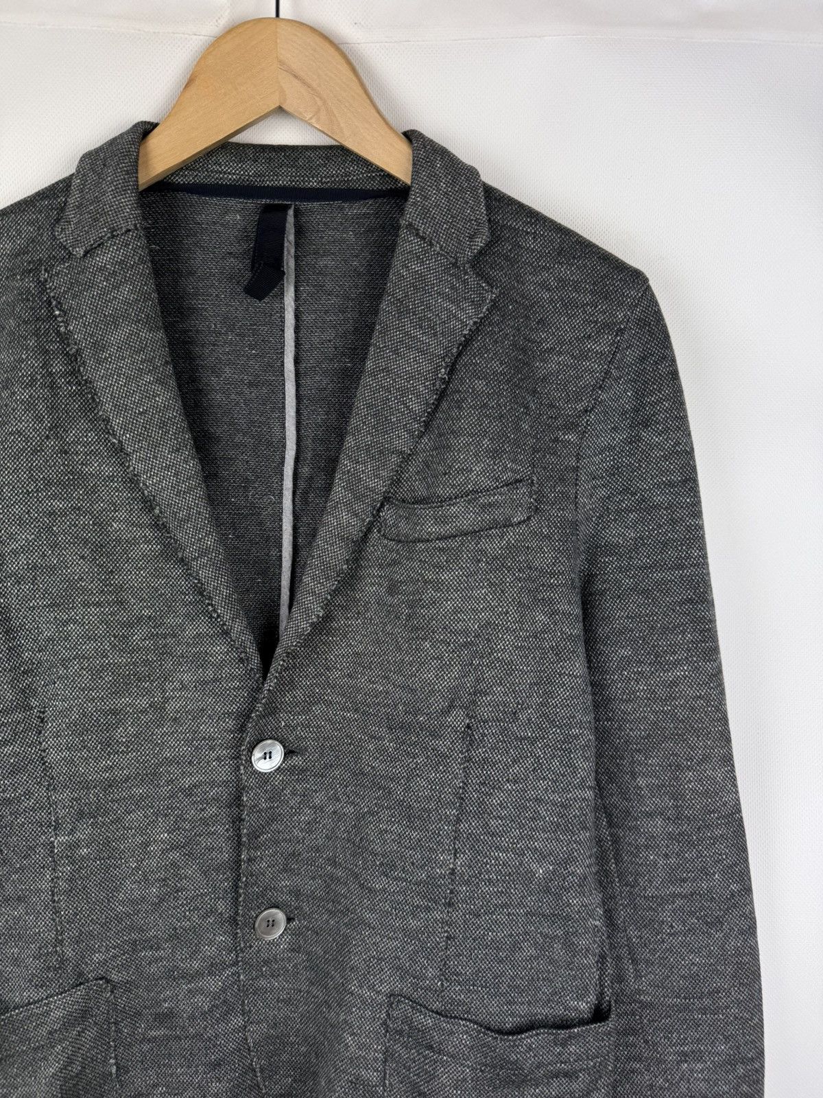 Harris Wharf London Harris Wharf London Cotton / Linen Unlined Blazer Jacket Size 38R - 5 Thumbnail