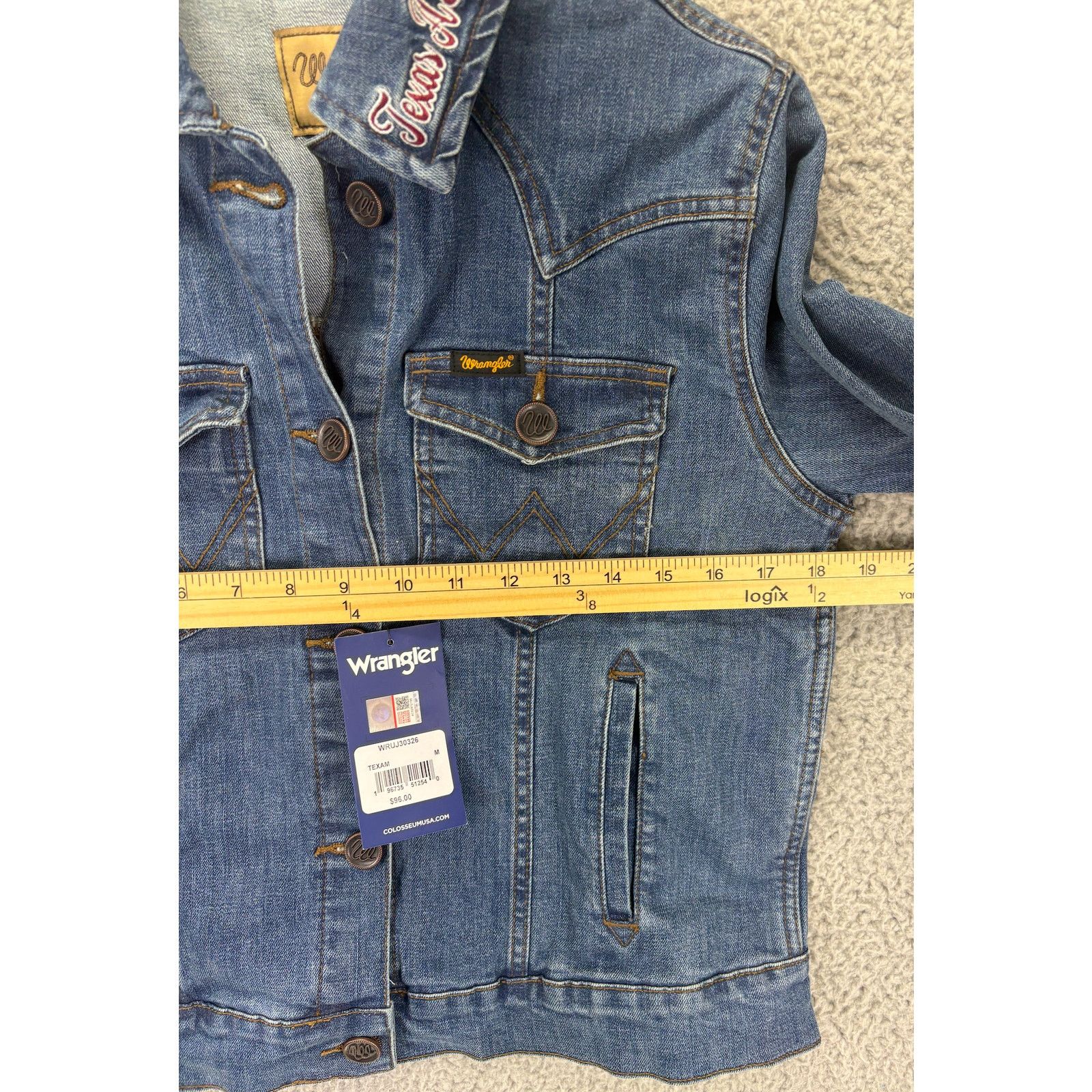 Wrangler Wrangler Texas A&M Football Denim Jean Jacket Womens M NEW Size M / US 6-8 / IT 42-44 - 3 Thumbnail