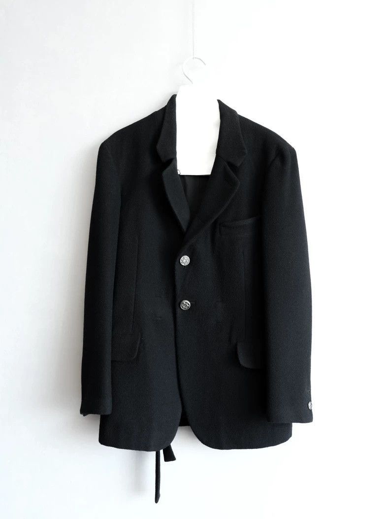 Yohji Yamamoto Yohji Yamamoto Yohji Yamamoto Black Jacket with Silver But Size US M / EU 48-50 / 2 - 3 Thumbnail