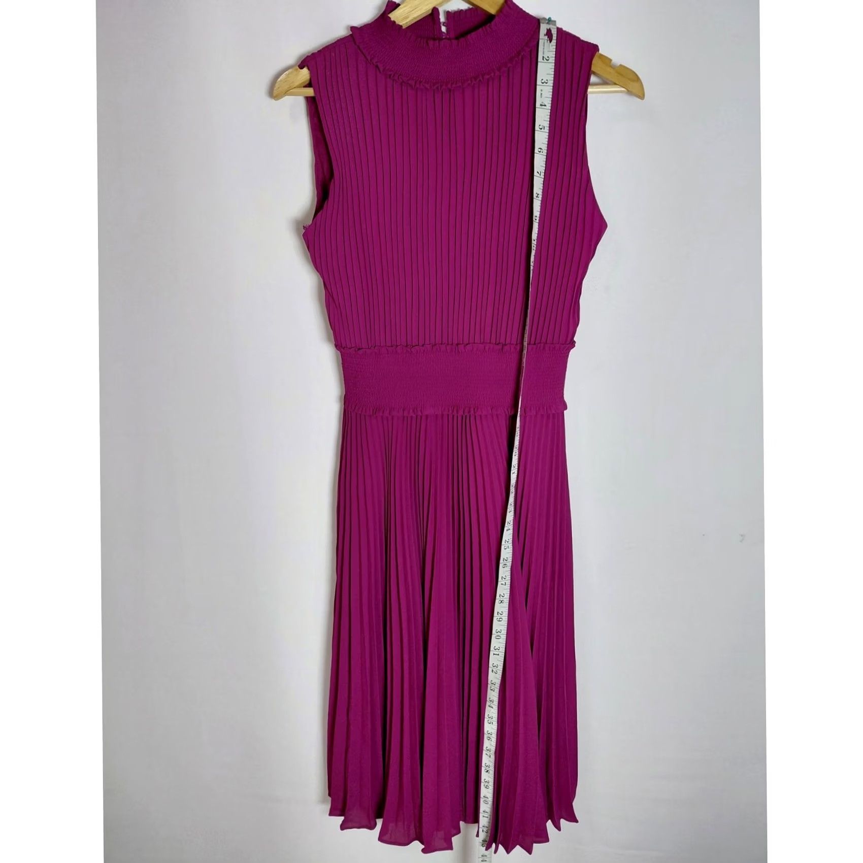 Nanette Lepore NANETTE LEPORE Pleated Sleeveless Dress Purple Size 6 Size M / US 6-8 / IT 42-44 - 7 Thumbnail