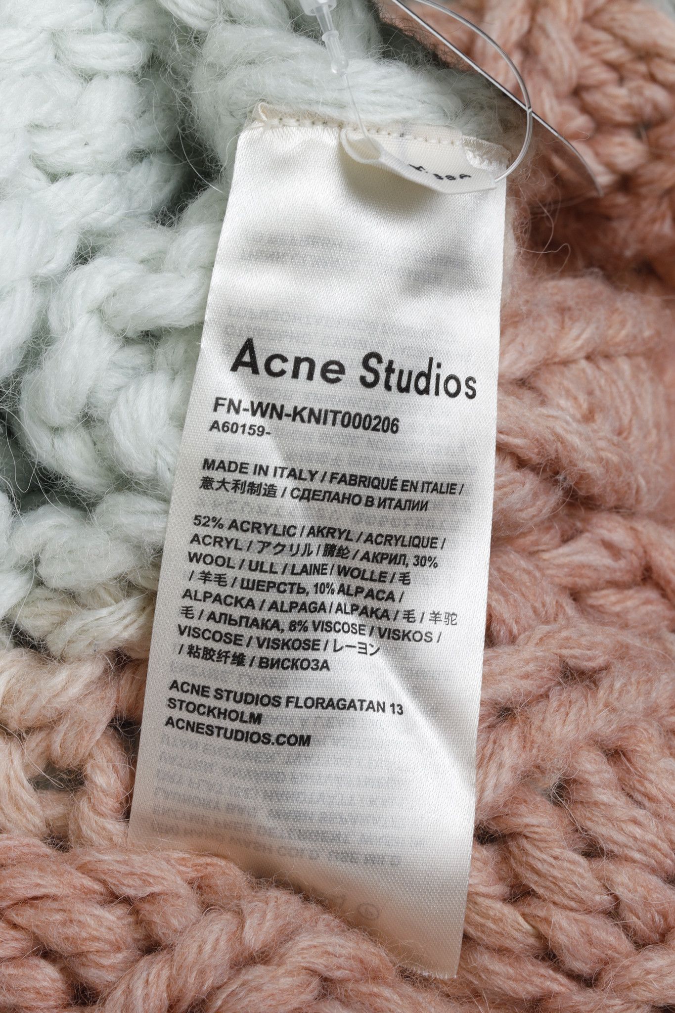Acne Studios Acne Studios Chunky Oversized Green Pink Loose Knit Sweater Size M / US 6-8 / IT 42-44 - 8 Thumbnail