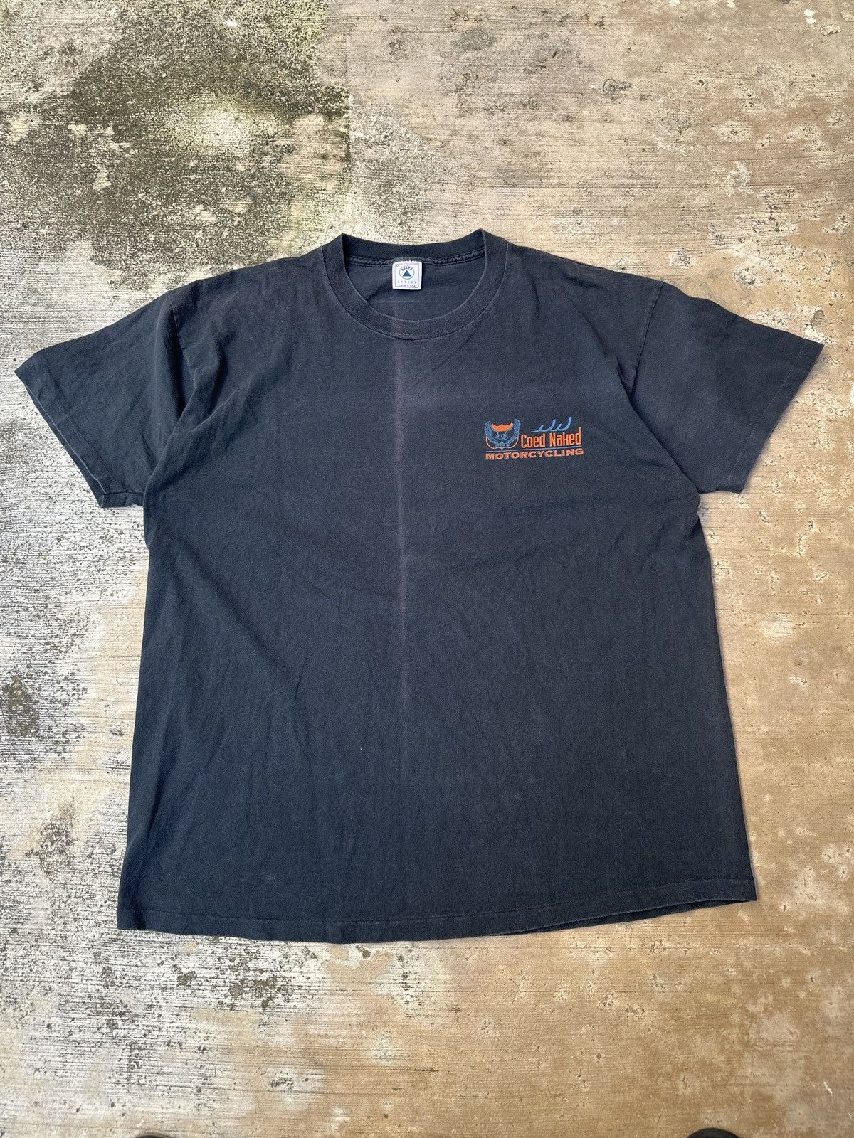 Harley Davidson × Vintage Vintage 90s Harley Davidson Coed Naked Motorcycle Tshirt Size US XL / EU 56 / 4 - 5 Thumbnail