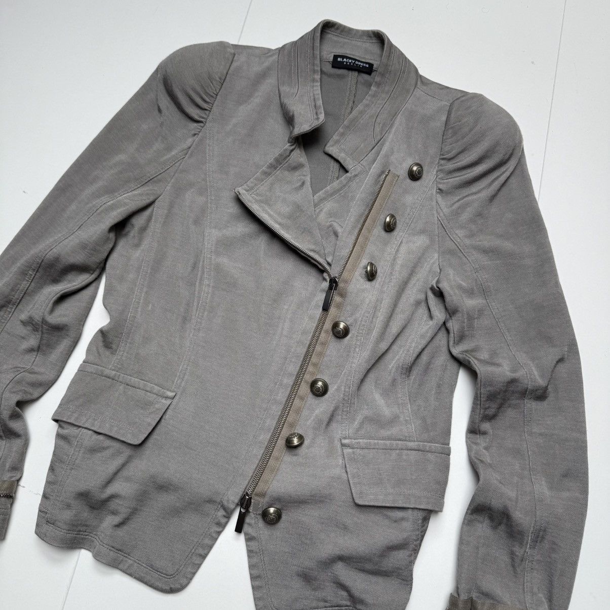 Ann Demeulemeester Vintage hussar style asymmetric zipper napoleon jacket Size M / US 6-8 / IT 42-44 - 3 Thumbnail