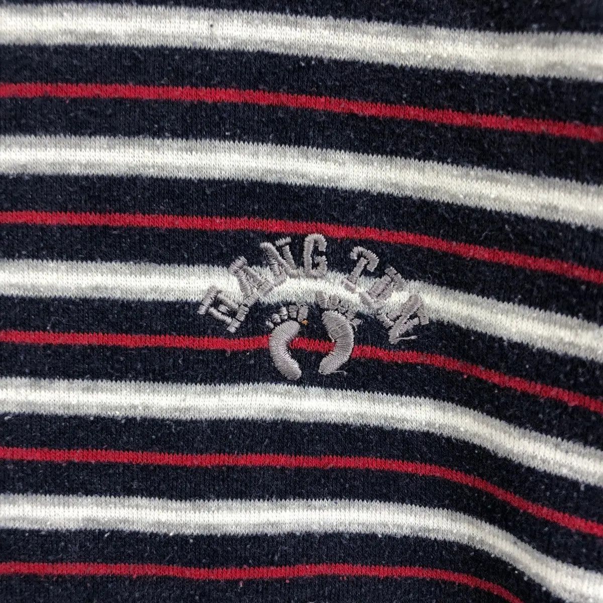 Vtg 90’ HANG TEN SURFING Hawaii Striped Henley Sweater