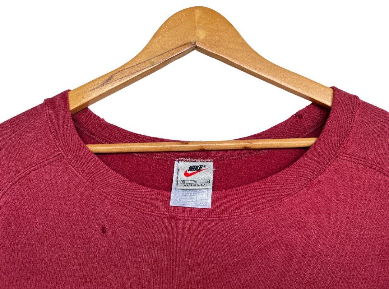Nike Vintage 90s Nike Sweatshirt Nike Faded Distressed Thrashed Size US XXL / EU 58 / 5 - 12 Thumbnail
