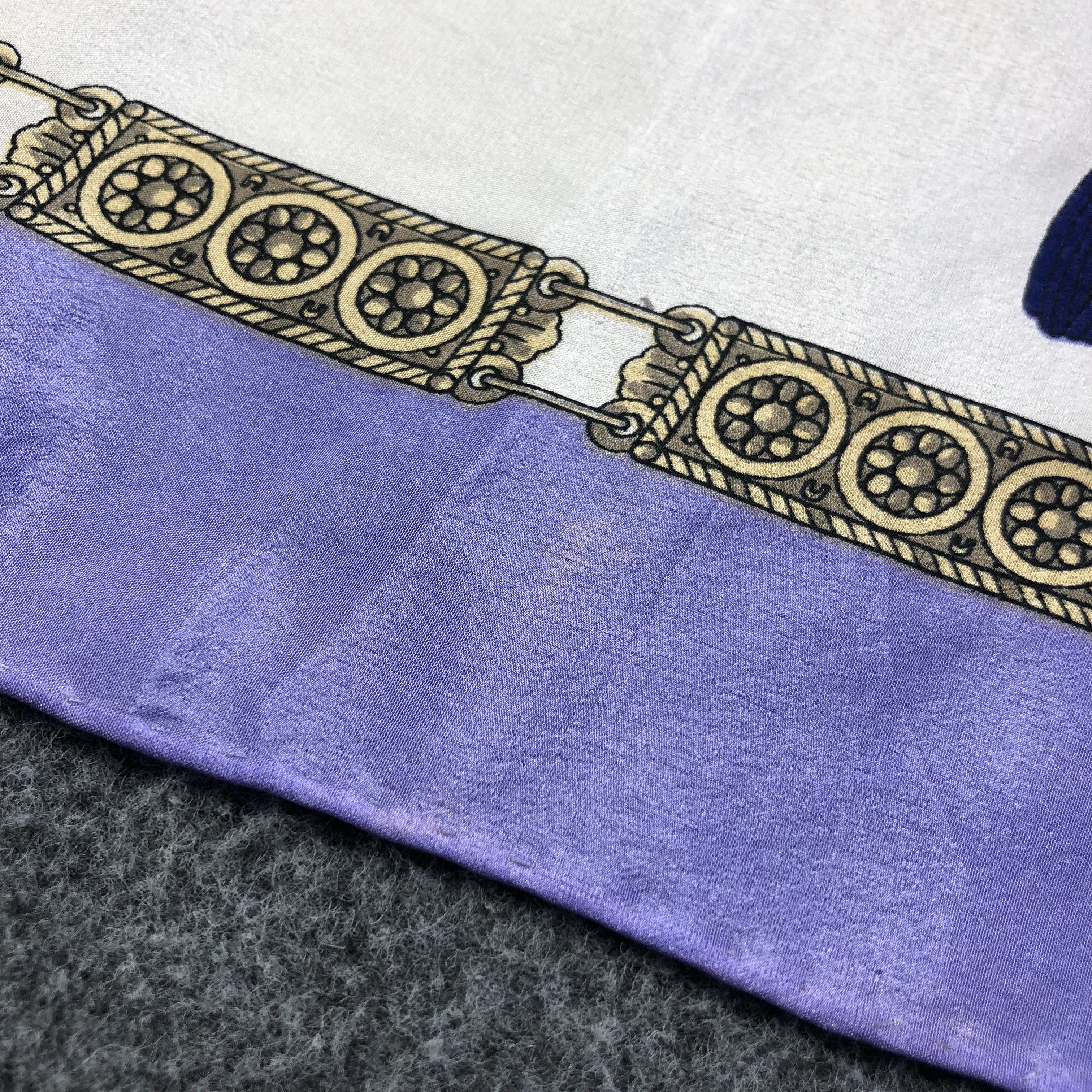 Vintage Vintage Pola Luxury Tassels Hand Rolled Silk Scarf M677 Size ONE SIZE - 5 Thumbnail