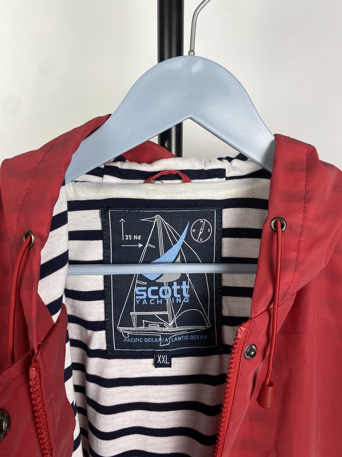Designer Vintage Usa Scott Yachting Marina 90'S Raincoat Jacket Size US XL / EU 56 / 4 - 9 Thumbnail