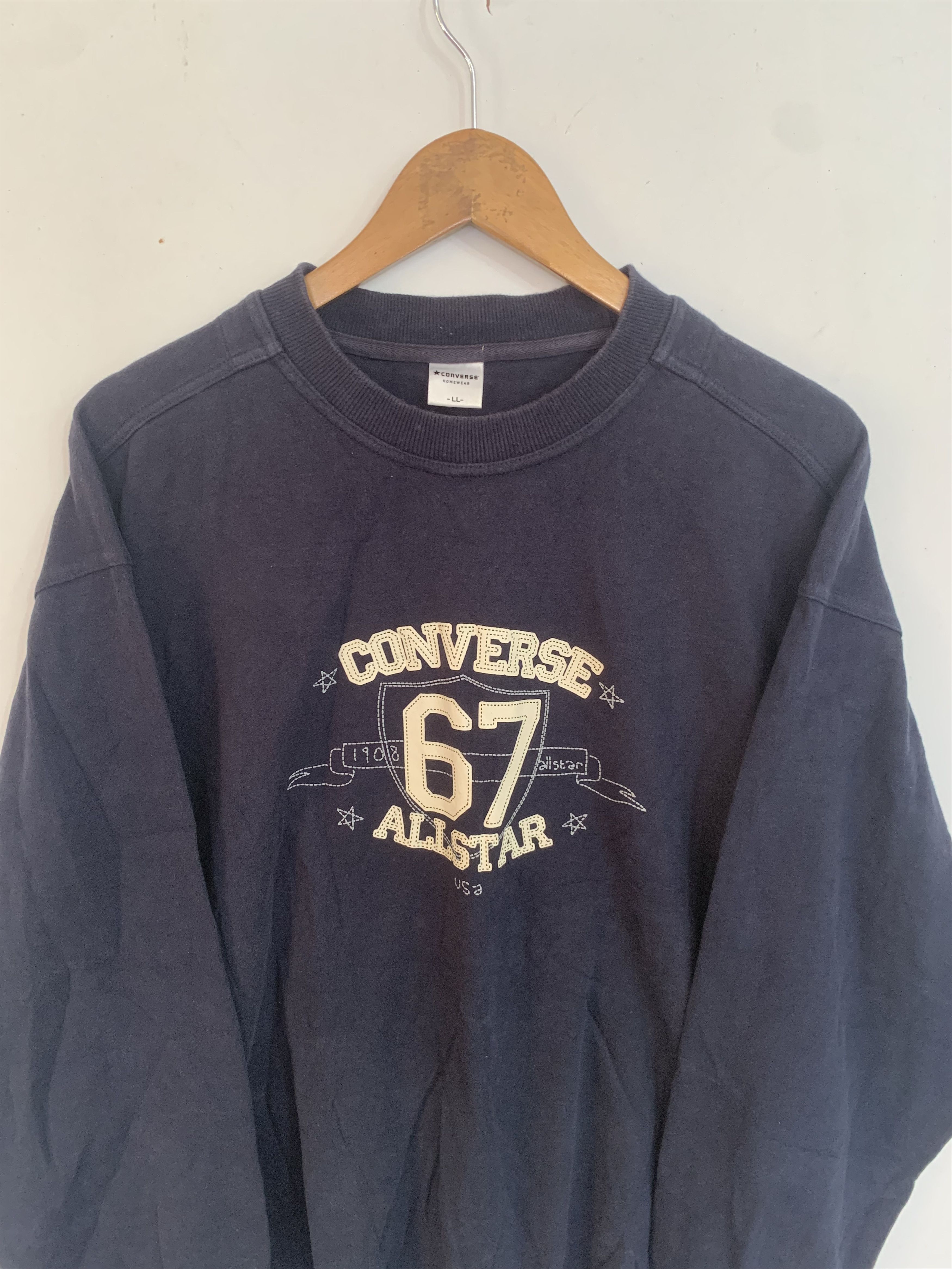 Converse Vintage Converse Big Logo Sweatshirt Rare XL Size US XL / EU 56 / 4 - 3 Thumbnail