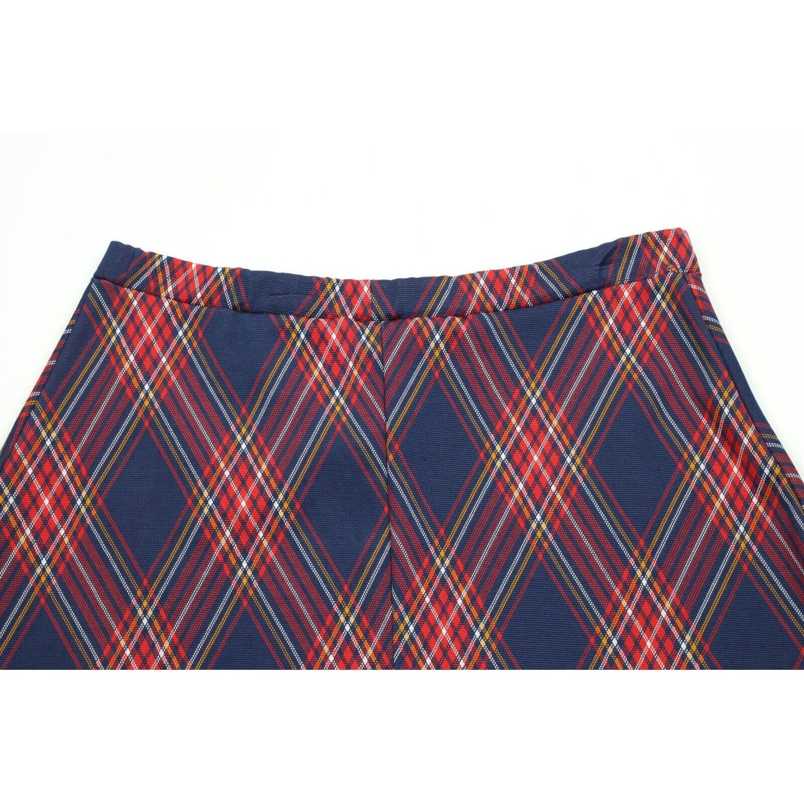Vintage Vintage 70s Streetwear Distressed Knit Plaid Skirt Size 34" / US 12 / IT 48 - 8 Thumbnail
