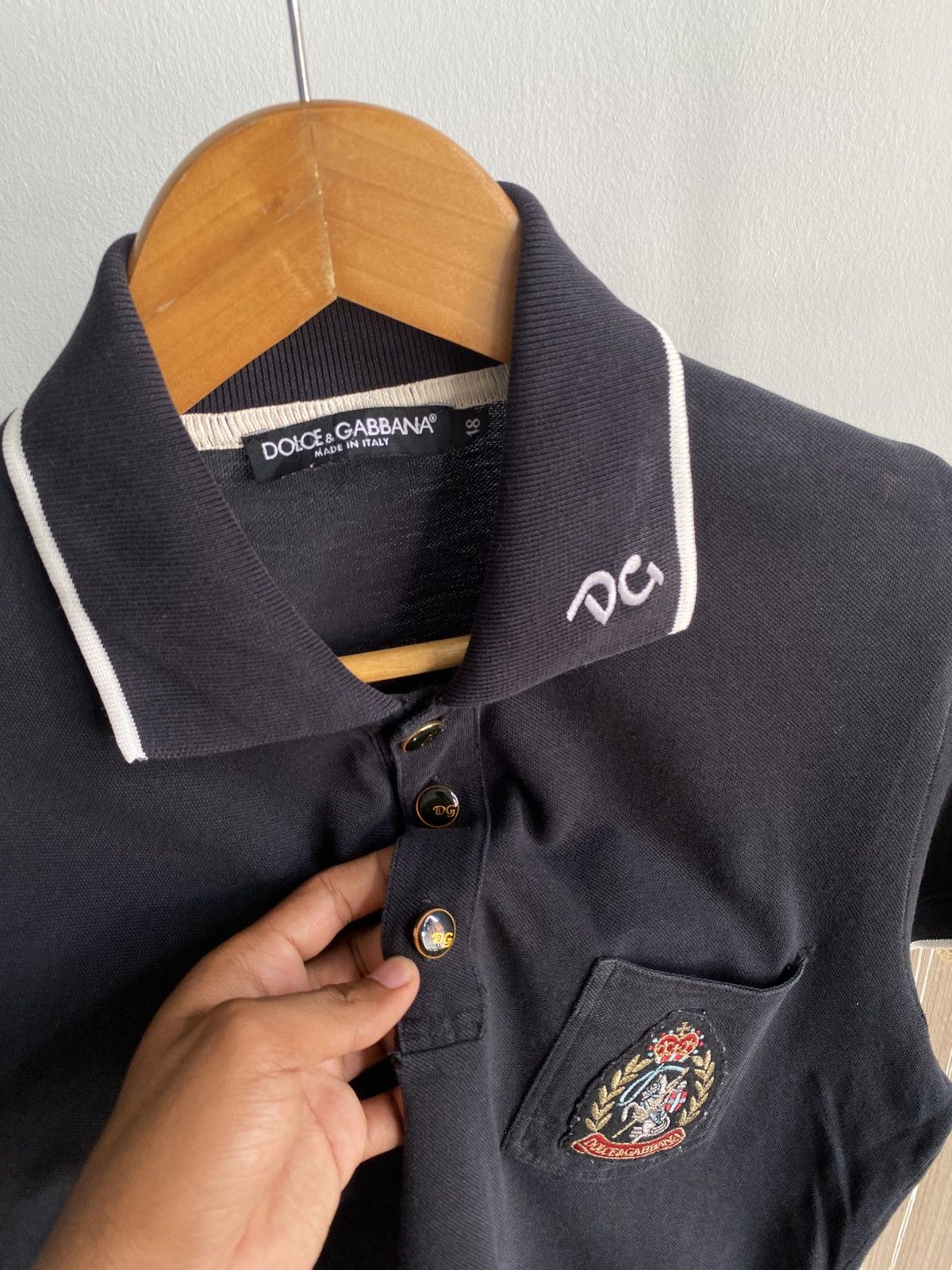 Dolce & Gabbana Vintage FADED Dolce & Gabbana Polo Shirt 🔥 Size US M / EU 48-50 / 2 - 12 Thumbnail