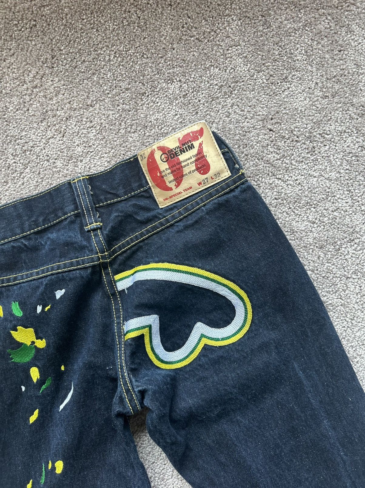 Japanese Brand Vintage Y2K Devil Nut Japanese Street Wear Size US 27 - 4 Thumbnail