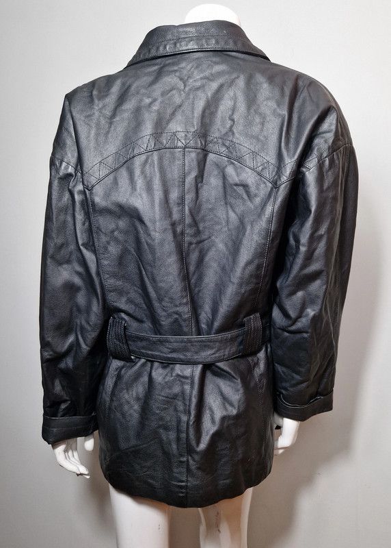 Japanese Brand × Vintage vintage biker belted jacket Size M / US 6-8 / IT 42-44 - 3 Thumbnail