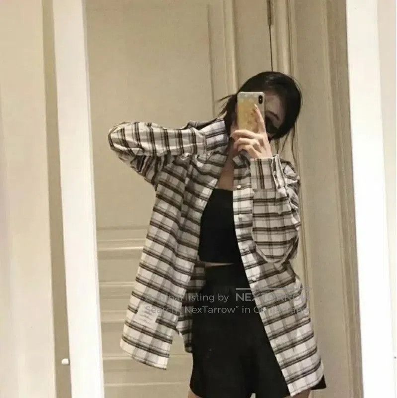 Thom Browne Thom Browne Gray Plaid Cotton Blend Shirt . Size S / US 4 / IT 40 - 8 Thumbnail