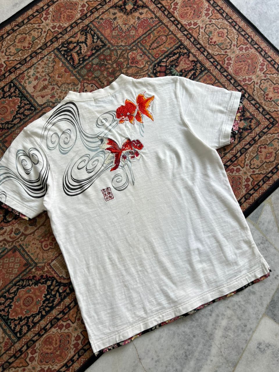 Japanese Brand Karakuri Tamashi Embroidered Shirt Size US M / EU 48-50 / 2 - 3 Thumbnail