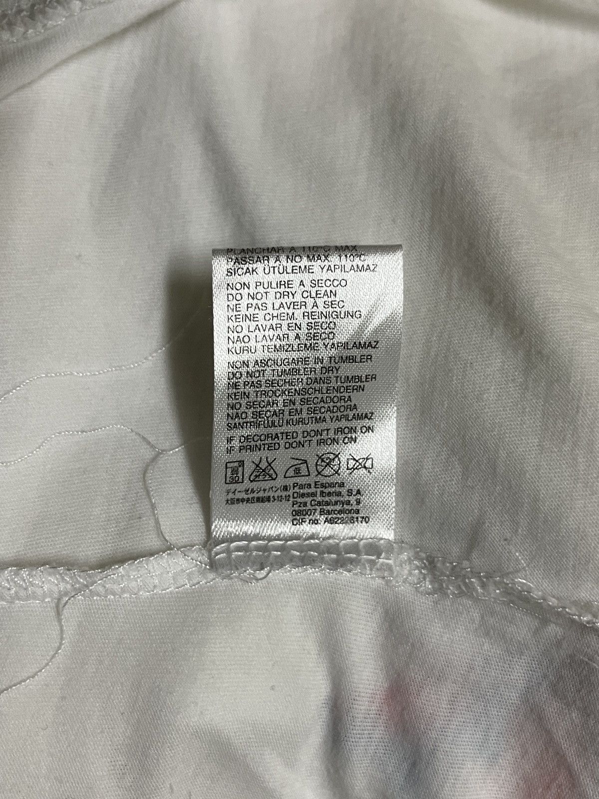 Diesel × Vintage Diesel Embroidery Flower Patches T Shirt Size L / US 10 / IT 46 - 15 Thumbnail