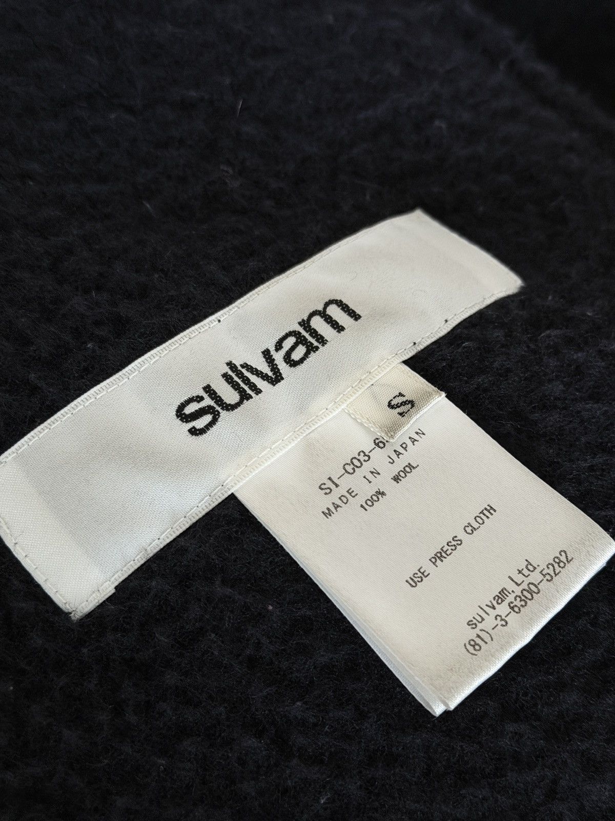 Sulvam Sulvam “Hitoe” Coat – Black Size US M / EU 48-50 / 2 - 4 Thumbnail