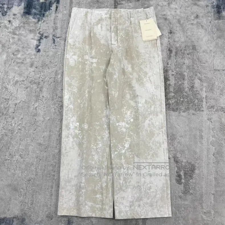 Our Legacy Our Legacy White ink cotton linen blended trousers Size US 32 / EU 48 - 1 Thumbnail