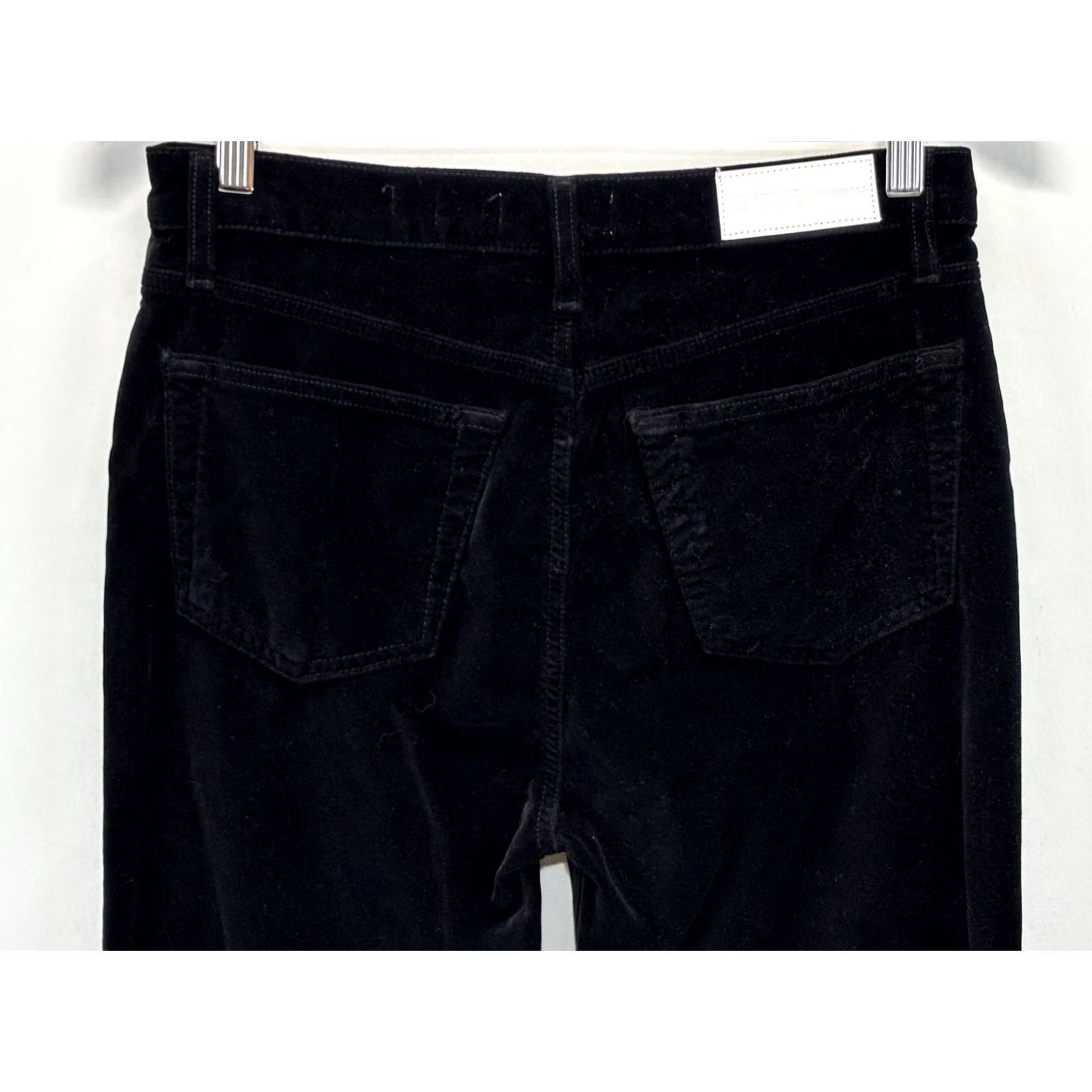 RE/DONE VINTAGE RE/DONE Velvet Pants Women’s 29x27 Black Button Fly 5 Pocket Made In USA Mens/ Womens Size 29" - 4 Thumbnail