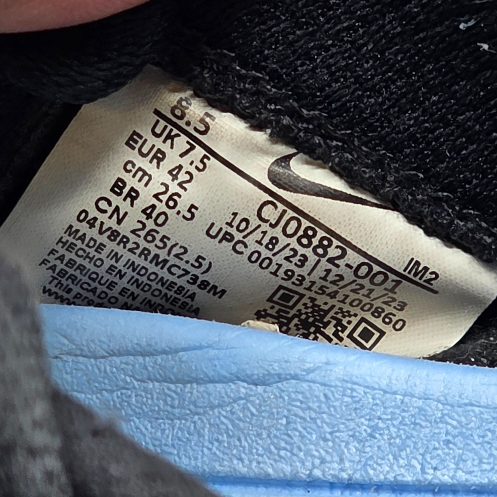 Nike Nike SB Alleyoop Mens Size 8.5 Black White Athletic Shoes Ru Size US 8.5 / EU 41-42 - 6 Thumbnail