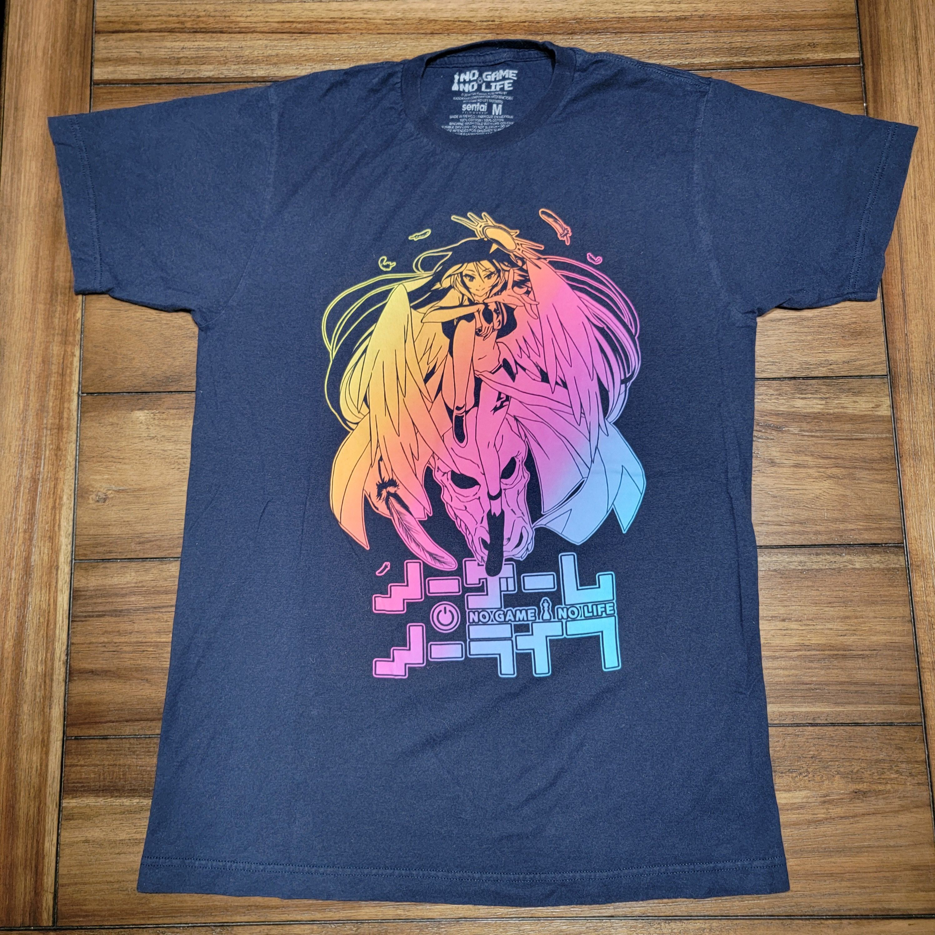 Other No Game No Life Anime SS Black Unisex Tee - Size Medium Size US M / EU 48-50 / 2 - 1 Thumbnail
