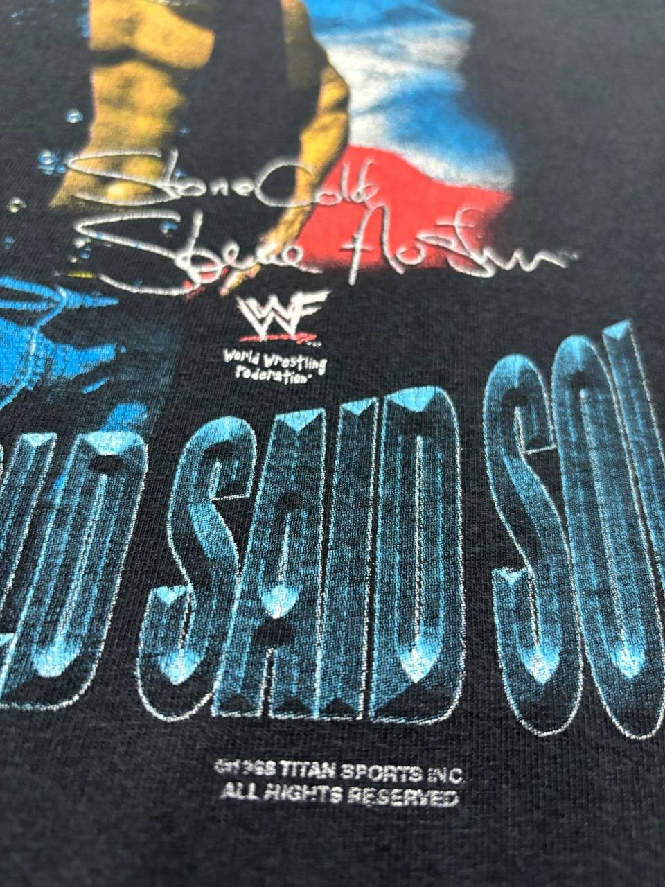 Vintage × WCW/nWo × WWE Vintage 90 WWE WWF Stone Cold Steve Austin Wrestling Size US XL / EU 56 / 4 - 5 Thumbnail