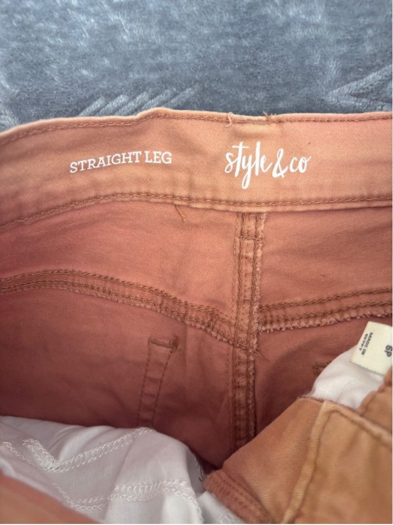 Style & Co Women's Style & Co Coral Straight Leg Pants Size 6P Size 28" / US 6 / IT 42 - 8 Thumbnail