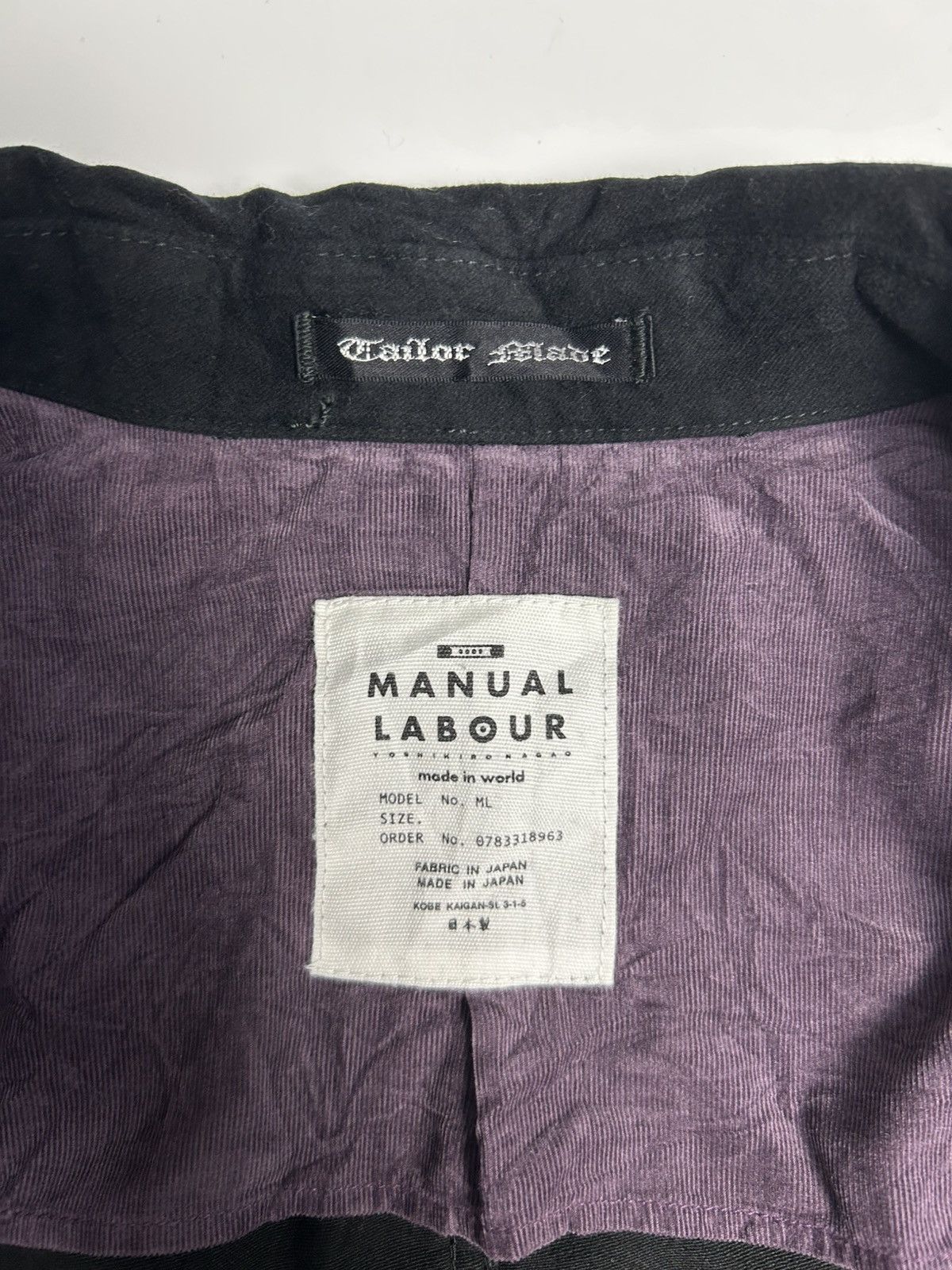 Japanese Brand MANUAL LABOUR TAILOR MADE BUTTON UP JACKET Size XS / US 0-2 / IT 36-38 - 7 Thumbnail