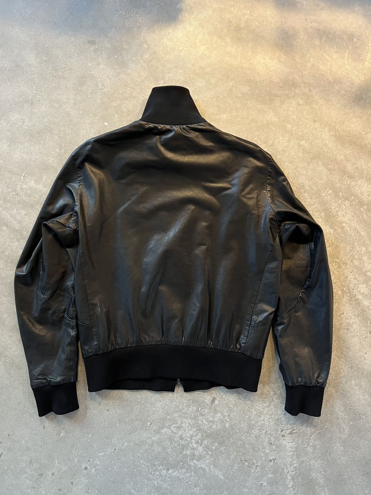 Y-3 × Yohji Yamamoto Y-3 black leather jacket | Grailed