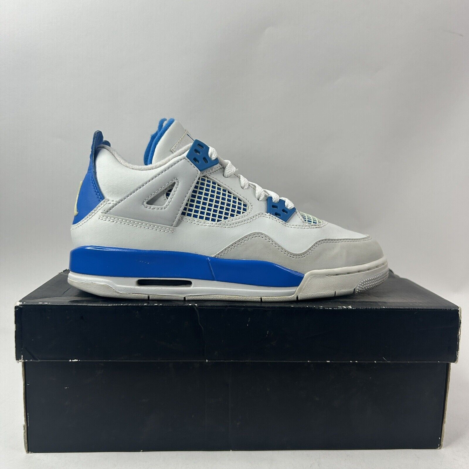 Nike Nike Air Jordan 4 Retro GS “Military Blue” 2024 Size US 7.5 / IT 37.5 - 4 Thumbnail