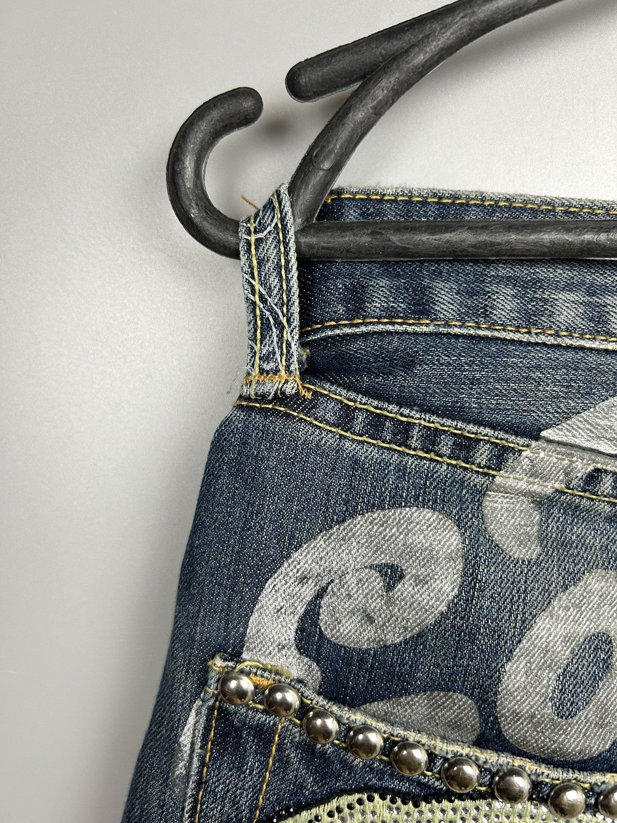 Vintage Ed Hardy Jeans Skull Big Logo