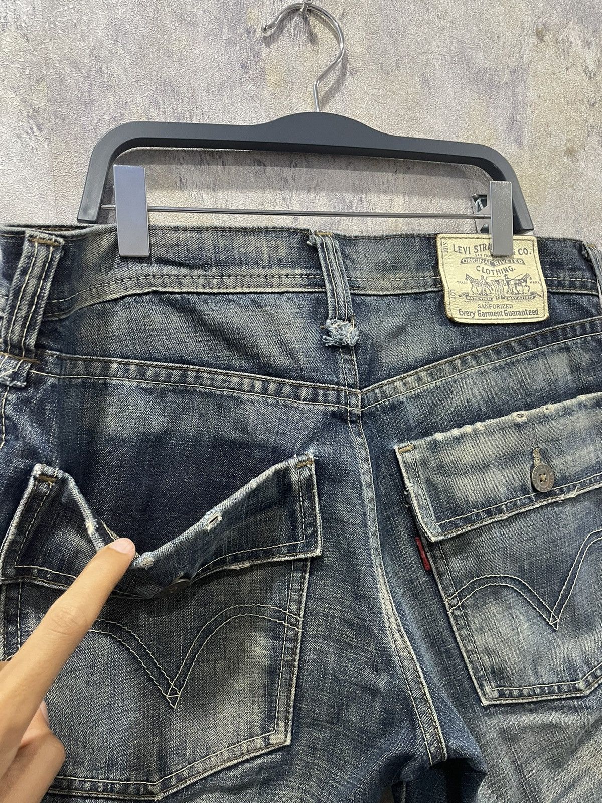 Japanese Brand × Levi's × Vintage 🔥🔥Vintage levi’s distressed denim🔥🔥 Size US 32 / EU 48 - 9 Thumbnail
