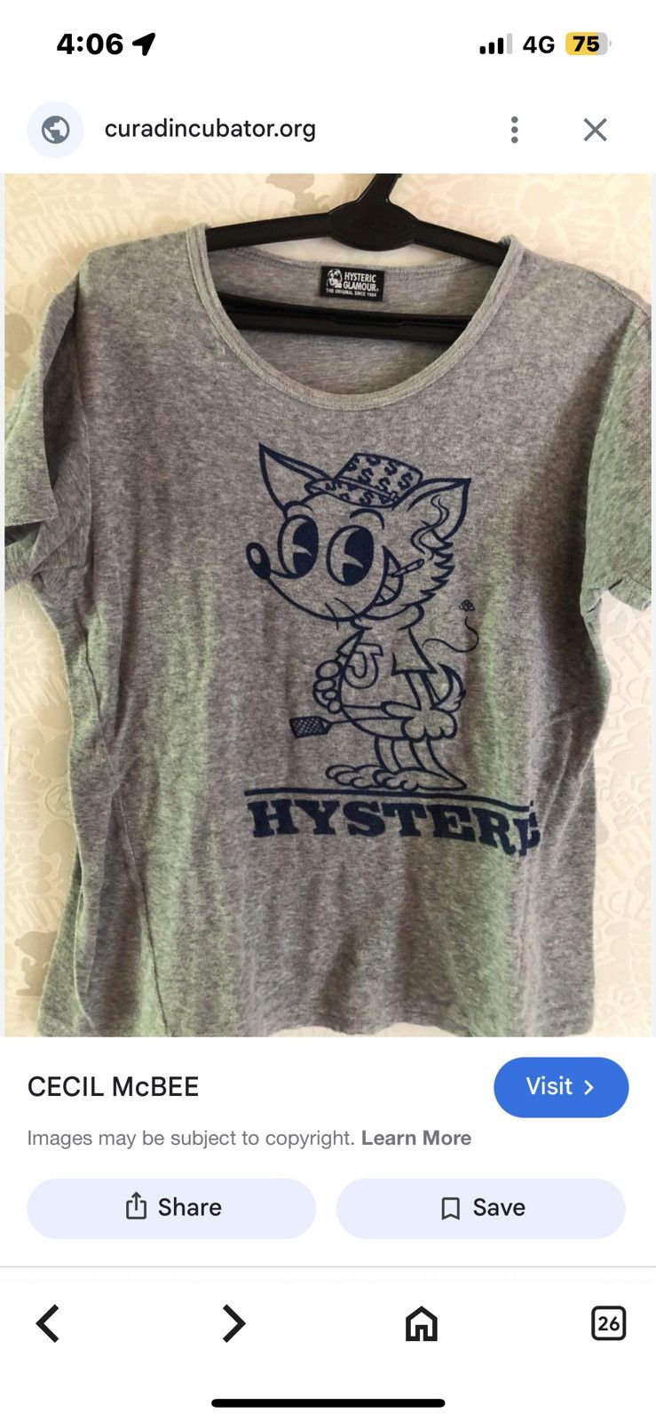Hysteric Glamour vintage hysteric Glamour tee Size US M / EU 48-50 / 2 - 14 Thumbnail