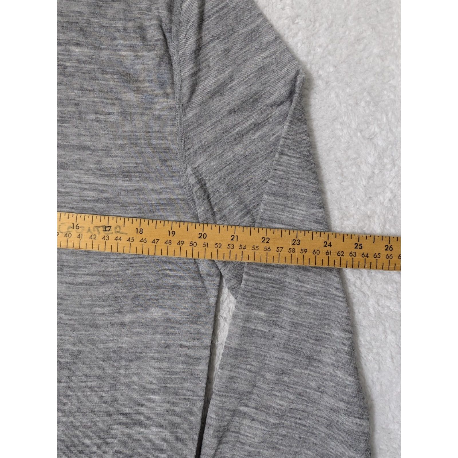 Pajar PAJAR T-Shirt Mens Large Crew Long Sleeve Grey Merino Wool Blend Thermal All Seasons Size US L / EU 52-54 / 3 - 6 Thumbnail