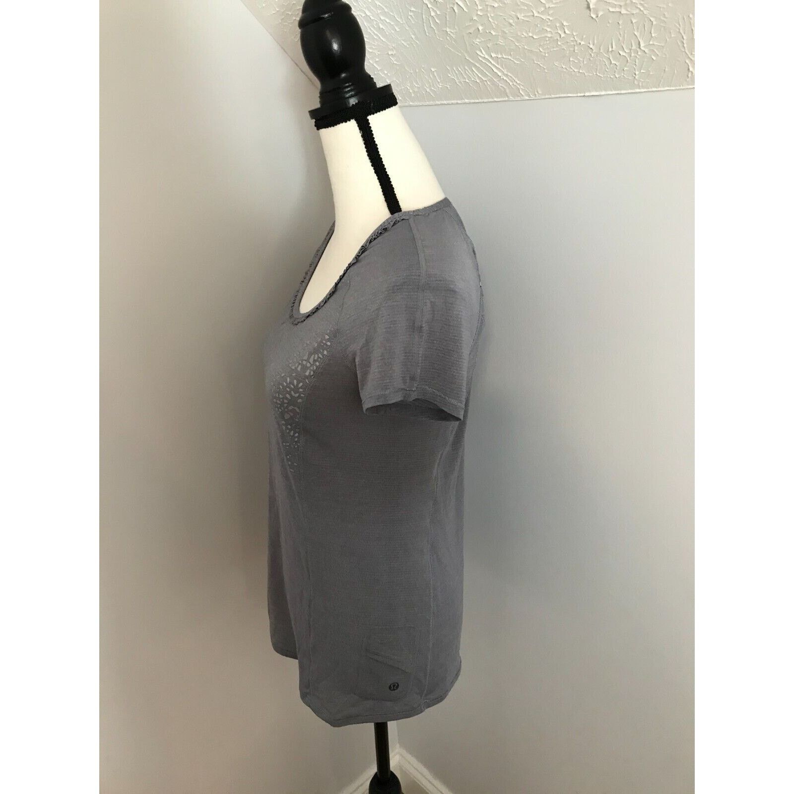 Lululemon Lululemon Run: Wild S/S Tech Heathered Fossil Reflective Size M / US 6-8 / IT 42-44 - 2 Thumbnail