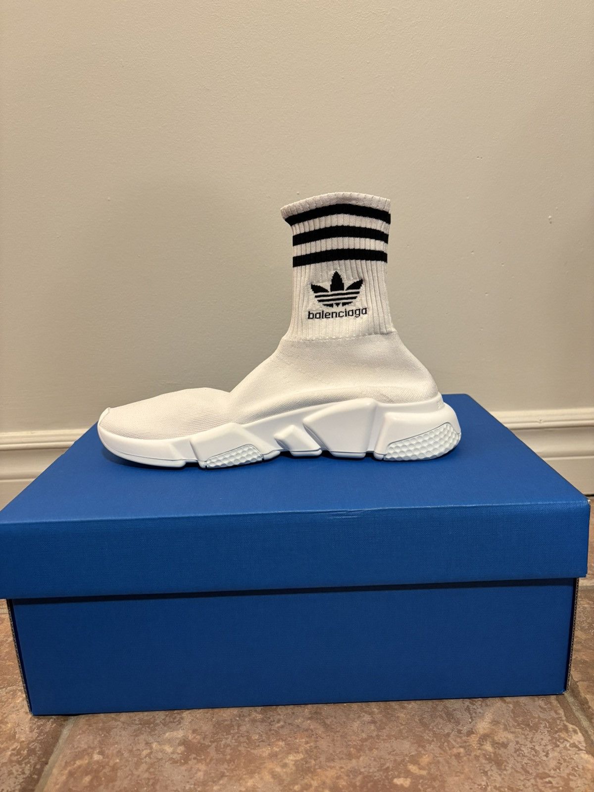 Adidas × Balenciaga Balenciaga x Adidas Speed LT High-top Sneakers Size US 7 / EU 40 - 3 Thumbnail