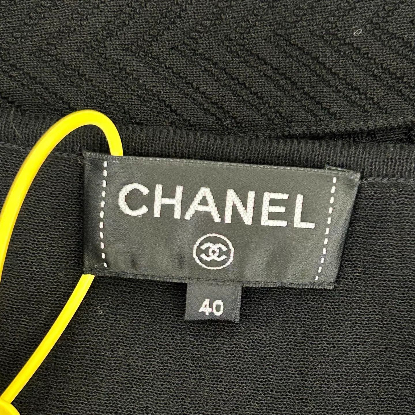 Chanel Chanel Black Lace Crystal Logo Cami Dress Women's Size M / US 6-8 / IT 42-44 - 3 Thumbnail