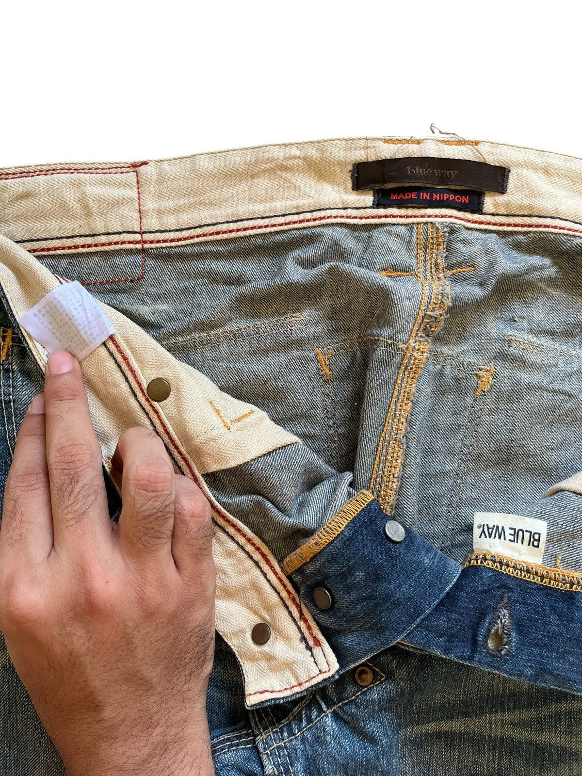 Japanese Brand Vintage Japanese Brand Acid Wash Carpenter Baggy Jeans Size US 34 / EU 50 - 12 Thumbnail